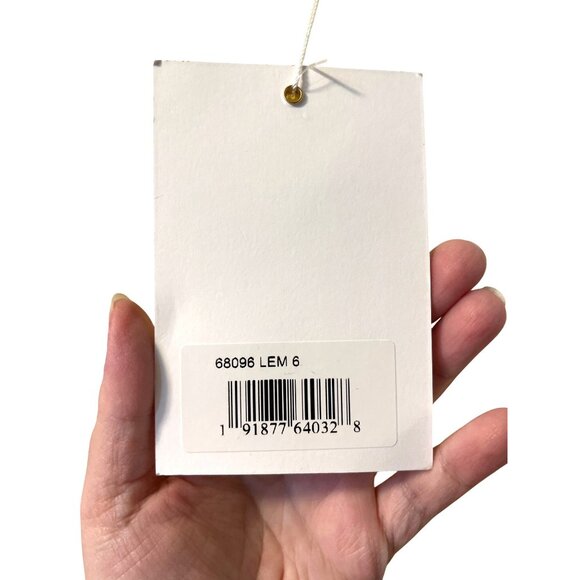 Mac Duggal Beaded Ruffle High Low Yellow Gown in Lemon Yellow Sizes 4 & 6 - Picture 6 of 14